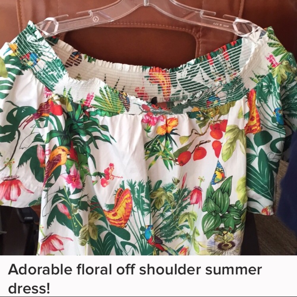 Jcrew summer dress. Great print. Size L